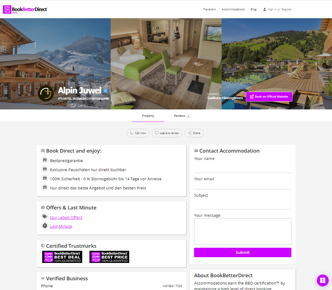 example extra website for your property